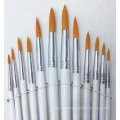 Round Woden Handle 12PCS Artist Brushes Sets